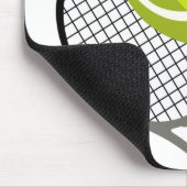 Tennis Ball & Racket Racquet, gepersonaliseerd Muismat (Hoek)