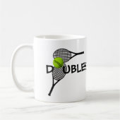 Tennis Ball Racquets Doubles Game Coffee Mok (Links)