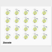Tennis Ball Ronde Sticker (Vel)