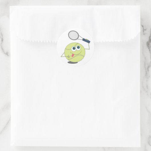 Tennis Ball Ronde Sticker (Tas)