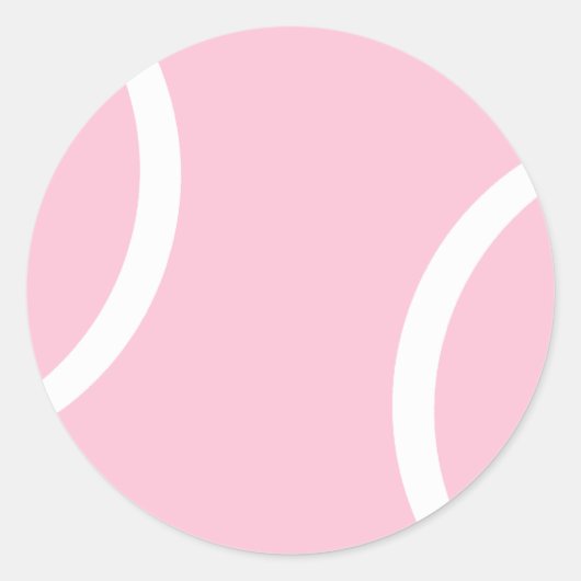 Tennis Ball Ronde Sticker (Voorkant)