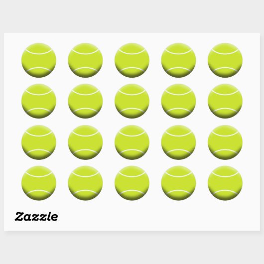 TENNIS BALL RONDE STICKER (Vel)