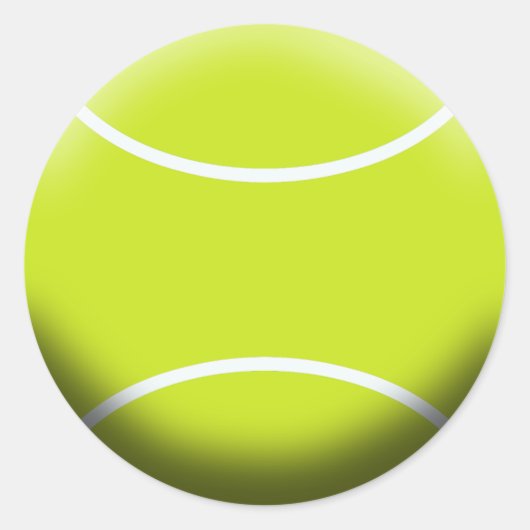 TENNIS BALL RONDE STICKER (Voorkant)