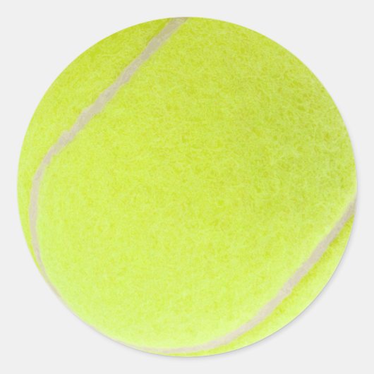 Tennis Ball Ronde Sticker (Voorkant)