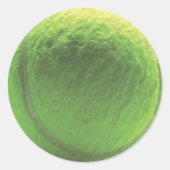 Tennis Ball Ronde Sticker (Voorkant)