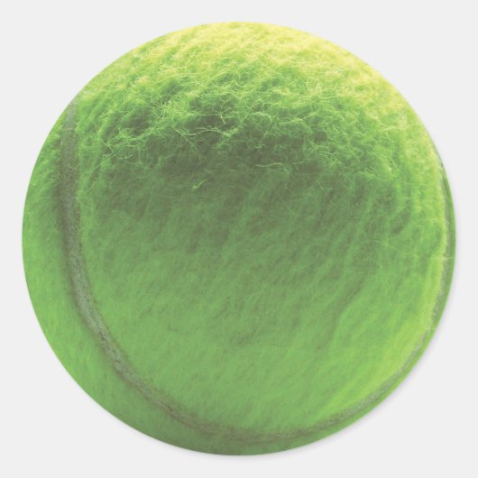 Tennis Ball Ronde Sticker (Voorkant)