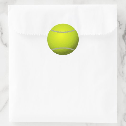 Tennis ball ronde sticker (Tas)
