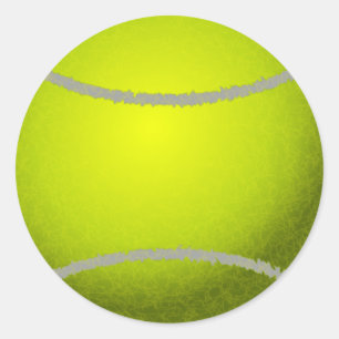 Tennis ball ronde sticker