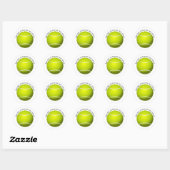 Tennis Ball Ronde Sticker (Vel)