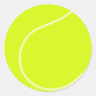 Tennis Ball Ronde Sticker