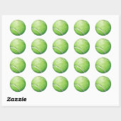 Tennis Ball Ronde Sticker (Vel)