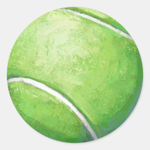 Tennis Ball Ronde Sticker