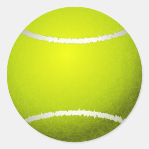 Tennis Ball Ronde Sticker