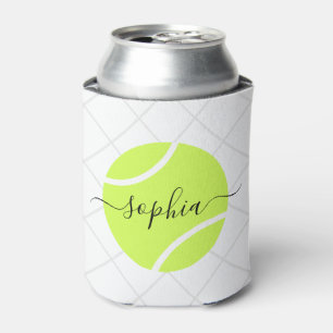 Tennis Ball Script Monogram op maat Blikjeskoeler