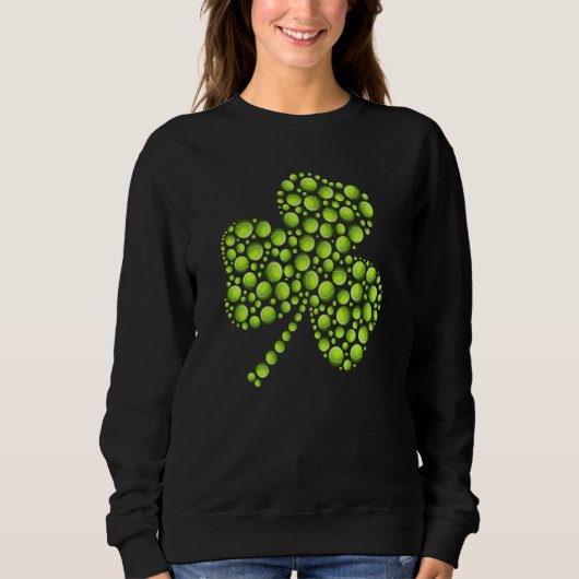 Tennis Ball Shamrock Leaf St Patrick's Day Men Boy Trui (Voorkant)