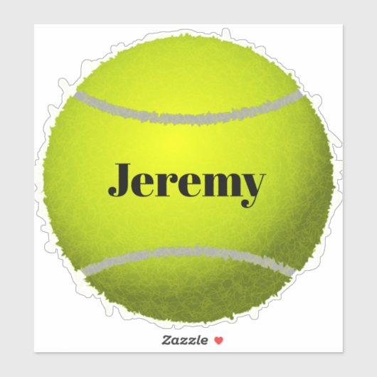 Tennis ball sjabloon sticker (Vel)