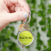 Tennis Ball Sleutelhanger - Gepersonaliseerd (Hand)