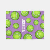 Tennis Ball Soft Paars Fleece Deken (Voorkant (Horizontaal))
