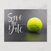 Tennis Ball sparen de Datum Briefkaart (Voorkant)