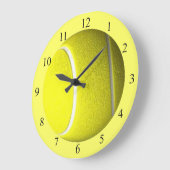 Tennis Ball Sport Wall Clock Black Numbers Grote Klok (Hoek)