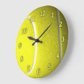 Tennis Ball Sport Wall Clock Yellow Numbers Grote Klok (Hoek)