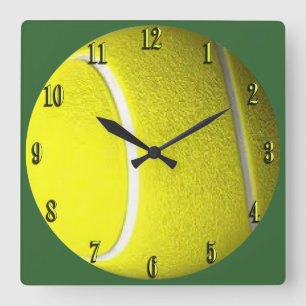 Tennis Ball Sport Yellow Wall klok