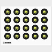 Tennis Ball Sports and Tennis Lover Kerstmis Ronde Sticker (Vel)