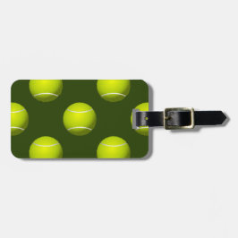 Tennis Ball Sports Bagagelabel