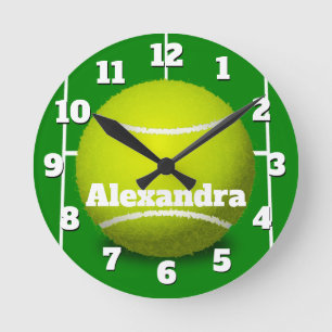 Tennis Ball Sports Clock Ronde Klok