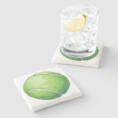 Tennis Ball Stenen Onderzetter (Zijkant)