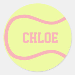 Tennis Ball Sticker - Pas het aan!