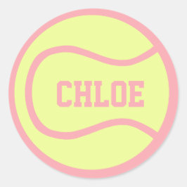 Tennis Ball Sticker - Pas het aan!