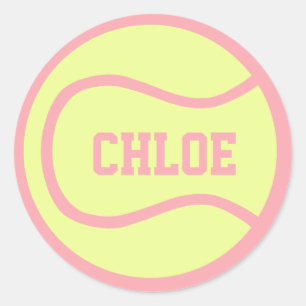 Tennis Ball Sticker - Pas het aan!