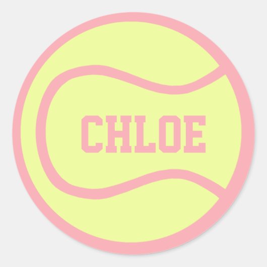 Tennis Ball Sticker - Pas het aan! (Voorkant)