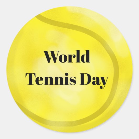 Tennis Ball-stickers aanpassen Ronde Sticker (Voorkant)