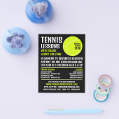 Tennis Ball, Tennis Lessen/Klassen Adverteren Flyer (Enkel)