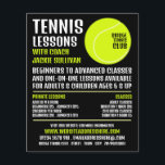 Tennis Ball, Tennis Lessen/Klassen Adverteren Flyer<br><div class="desc">Tennis Ball,  Tennis Lessen/Classes Adverteren broers door de winkel van het Visitekaartje.</div>