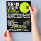 Tennis Ball, Tennis Lessen/Klassen Adverteren Flyer (Hand)