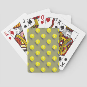 Tennis ball, tennisspeler pokerkaarten