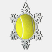 Tennis Ball Tin Sneeuwvlok Ornament (Rechts)