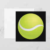 Tennis Ball-uitnodiging Kaart (Voorkant / Achterkant)