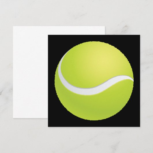 Tennis Ball-uitnodiging Kaart (Voorkant / Achterkant)