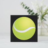 Tennis Ball-uitnodiging Kaart (Staand voorkant)
