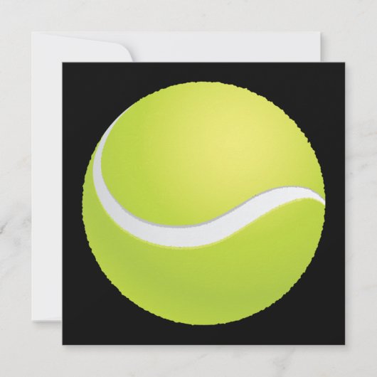Tennis Ball-uitnodiging Kaart (Voorkant)