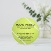 Tennis Ball-uitnodigingen Kaart (Staand voorkant)