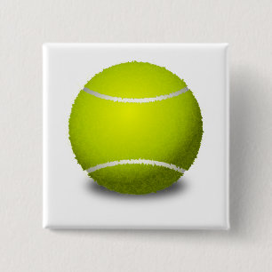 Tennis Ball Vierkante Button 5,1 Cm