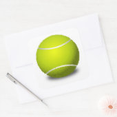 Tennis Ball Vierkante Sticker (Envelop)