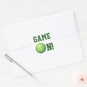 Tennis Ball Vierkante Sticker (Envelop)