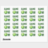 Tennis Ball Vierkante Sticker (Vel)