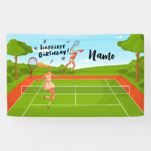 Tennis Ball voor Tennis Player Birthday Party Spandoek